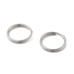 Rozdělovací kroužek z nerezové oceli - platinový - Ø 10 x 0,75 mm - 1 ks