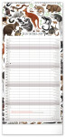 Nástěnný kalendář 2026 NOTIQUE - Rodinný plánovací Animalium, 21 x 42 cm