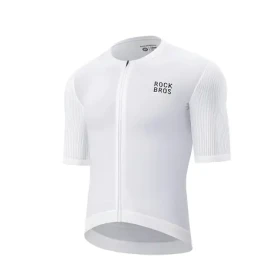 Rockbros 15200025 bílá / Cyklistický dres / Krátký rukáv / velikost XL