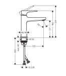 HANSGROHE - Metropol Umyvadlová baterie s výpustí Push-Open, CoolStart, chrom 32508000