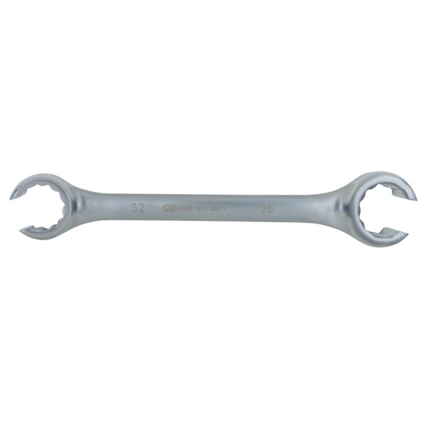 KS Tools 517.0265 Otevřený oboustranný očkový klíč, zahnutý, 19 x 21 mm
