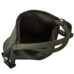 Stylový dámský koženkový kabelko-batoh Dexy, tmavě zelený