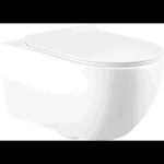 MEXEN - Carmen mísa wc Rimless včetně sedátka s slow slim, duroplast, bílá lesk 3088L4000