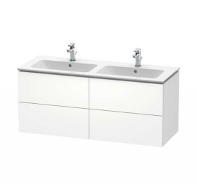 DURAVIT - L-Cube Umyvadlová skříňka 55x129x48 cm, 4 zásuvky, bílá mat LC625901818