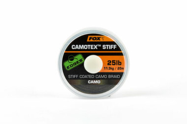 FOX Šňůrka Camotex Stiff 20m 25lb (CAC739)