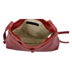 Dámská kožená kabelka Mirna, tmavě červená