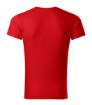 Slim Fit V-neck tričko pánské červená 2XL