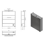 SAPHO - MIRRÓ galerka s LED osvětlením, 60x70x16cm, levá/pravá, bílá MC060-0030