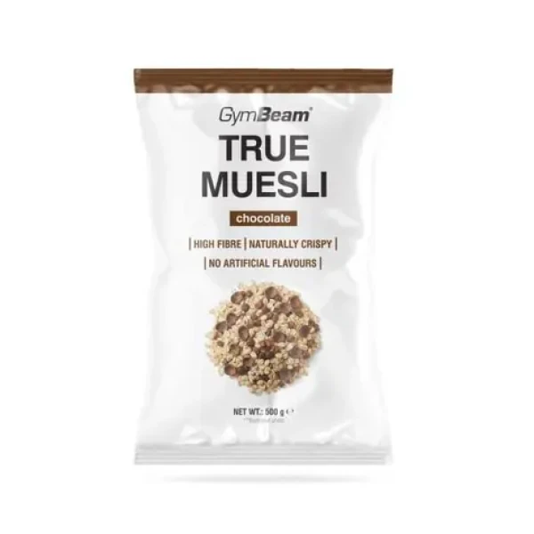 True Muesli - GymBeam (čokoláda, 500 g) (115750-1-500g-chocolate)