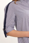 Monnari Halenky Pruhovaná košile Multi Navy Blue