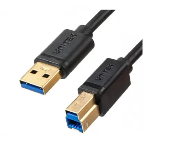Unitek USB tiskový kabel černá / Kabel / USB-A - USB-B 3.0 / 5 Gbps / 2 m (C14095BK-2M)