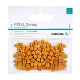 Deepcool PIXEL oranžová / Dekorační bity pro skříň / 100 ks / guma (R-PIXEL-PO100-G-1)