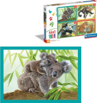 Puzzle 4in1 Roztomilá mláďata - Clementoni