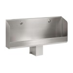 SANELA - Nerezové pisoárové žlaby Nerezový pisoárový žlab se skrytým splachováním, délka 1200 mm, 6V SLPN 03CB