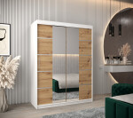 Šatní skříň Abi V4 Barva korpusu: Černá, Rozměry: 150 cm, Dveře: Černá