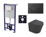 Cenově zvýhodněný závěsný WC set SAT do lehkých stěn / předstěnová montáž + WC SAT Infinitio SIKOSSINB68K SIKOSSINB68K