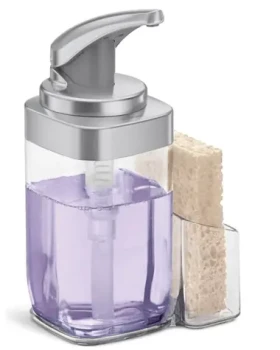 Simplehuman Dávkovač mýdla a mycího prostředku na nádobí / 650 ml / kartáčovaný nikl (838810024967)