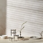 Stoff Nagel Designová miska se svícny STOFF Nagel Chrome, stříbrná barva, kov