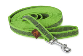 Firedog pogumované vodítko, šíře 20 mm, neonově zelené Šířka/délka: 20 mm x 1,2 m
