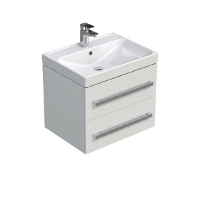 Koupelnová skříňka s umyvadlem SAT Cube Way 60x53x46 cm dub hickory mat CUBE46602BIBRE CUBE46602BIBRE