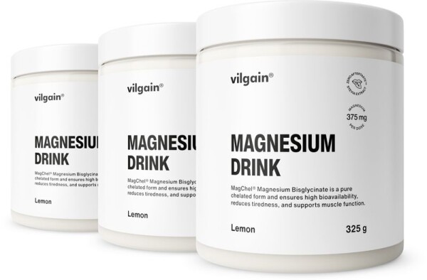 Vilgain Magnesium Drink – 3× citron 325 g