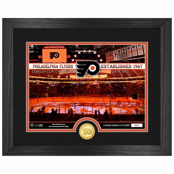 Obraz Philadelphia Flyers NHL 2-Time Stanley Cup Champions Bronze Coin
