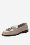 Polobotky Gino Rossi ELISA-E25-26390 Přírodní kůže (useň) - Semiš,Přírodní kůže (useň) - Lícová