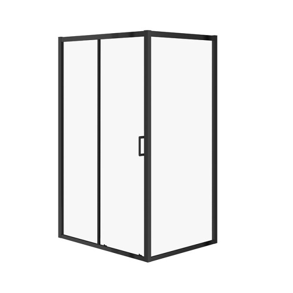 CERSANIT - OBDÉLNÍKOVÝ SPRCHOVÝ KOUT ARTECO 120X90X190, ČERNÁ, ČIRÉ SKLO S913-018