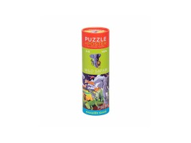 Crocodile Creek Puzzle a plakát - Divoké safari (100 dílků)