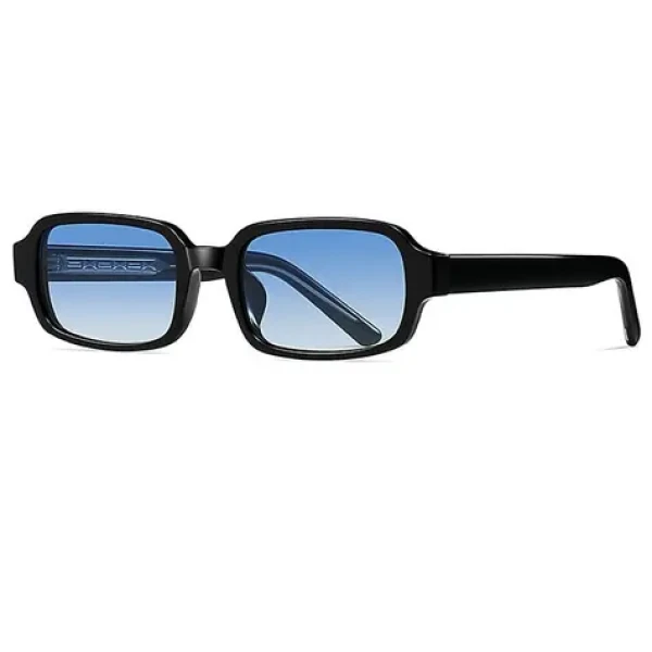 VeyRey Hranaté sluneční brýle Nonmock černá obruba modrá skla (8596545422572)