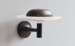 DURAVIT - Starck T Mýdlenka s držákem, černá/mléčné sklo 0099334600