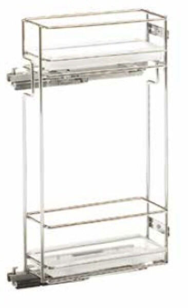 Vibo Výsuvný drátěný koš 150 krátký s miskami :: pravý výsuv (100270)