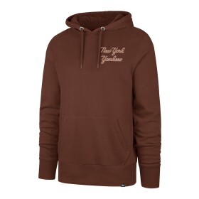 47 Brand Pánská mikina New York Yankees MLB Backer Burnside Hoodie Cacao Velikost: M
