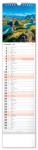 Nástěnný kalendář vázankový/kravata 2026 NOTIQUE - Krajina, 12 x 48 cm