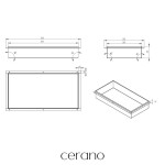 CERANO - Zápustná polička/nika do obkladu - bílá matná - 60x30x10 CER-8050BD80239