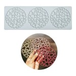 Dortisimo Silikonová forma na krajku Srdíčkové kruhy