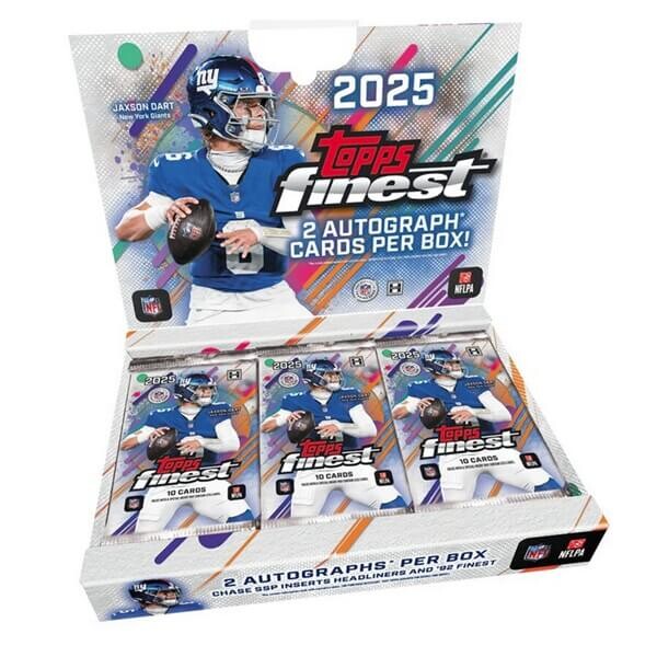 2025 Topps Finest Football Hobby Box - karty NFL