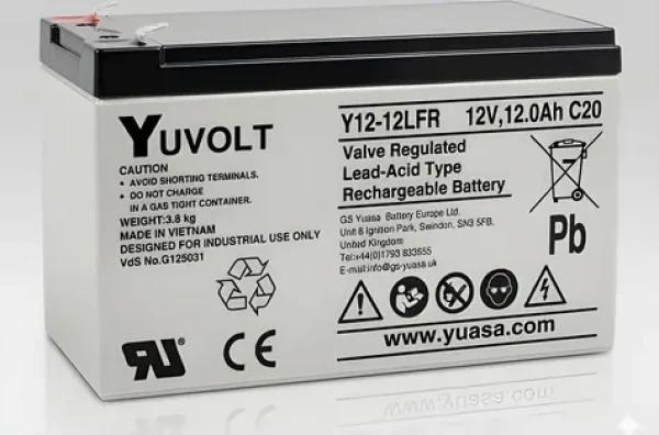 Yuasa YUVOLT Y12-12FR F2 / Baterie pro UPS / 12V / 12Ah / VdS (15052)