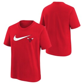 Nike Dětské tričko Chicago Bulls NBA Swoosh Logo T-Shirt Red (YOUTH)