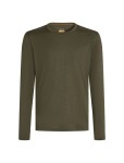 Pánské merino triko s dlouhým rukávem ICEBREAKER Mens 200 Oasis LS Crewe, Dark Loden velikost: M