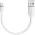 Satechi Flexible kabel USB - microUSB 0.15m bílá (ST-FCM6W)