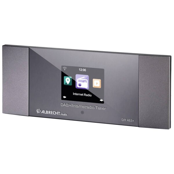 Albrecht Albrecht DR 463+ Internet-, DAB+ und UKW-Radio Tuner 27463 adaptér internetového rádia, DAB+, internetové, FM, DAB+, internetové rádio, FM, Wi-Fi, vč.