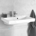 VILLEROY & BOCH - Avento Umyvadlo Compact 550x370 mm, s přepadem, otvor pro baterii, CeramicPlus, Stone White 4A0055RW