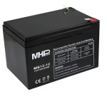 MHPower olověná baterie AGM 12V 12Ah / Olověný akumulátor / VRLA / Faston F2 6,3 mm (MS12-12)