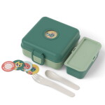 Monbento Svačinový box Monbento Snacky Green Forest 850 ml, zelená barva, plast