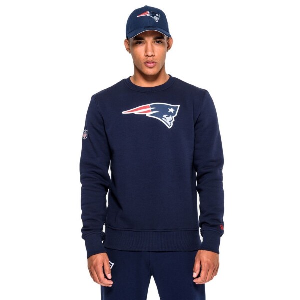 New Era Pánská mikina New England Patriots NFL Logo Crewneck Sweatshirt Velikost: XL