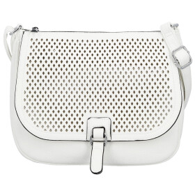 Stylová dámská koženková crossbody kabelka Kajla, bílá