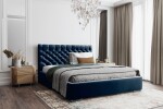 FRONTI Postel MODEL 03 120x200 modrá - MAGIC VELVET 2216
