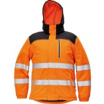 CRV Cerva Bunda KNOXFIELD Hi-Vis WINTER pánská reflexní zimní s odnímatelnou kapucí oranžová 3XL oranžová