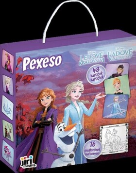 Pexesá v škatulke s maľovankami Ľadové kráľovstvo
